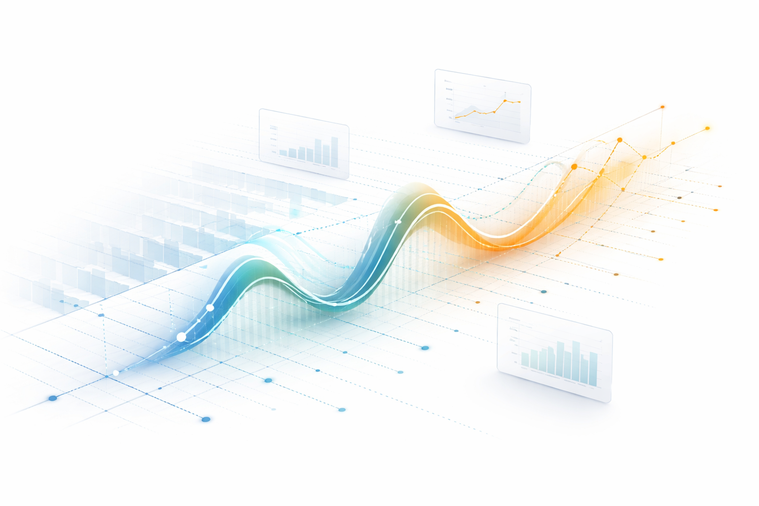 Probabilistic forecast curve projecting future conditions